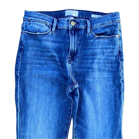 Frame Denim Le High Straight Released Hem Jeans Carl Wash Women’s Size 29 - Picture 4 of 12